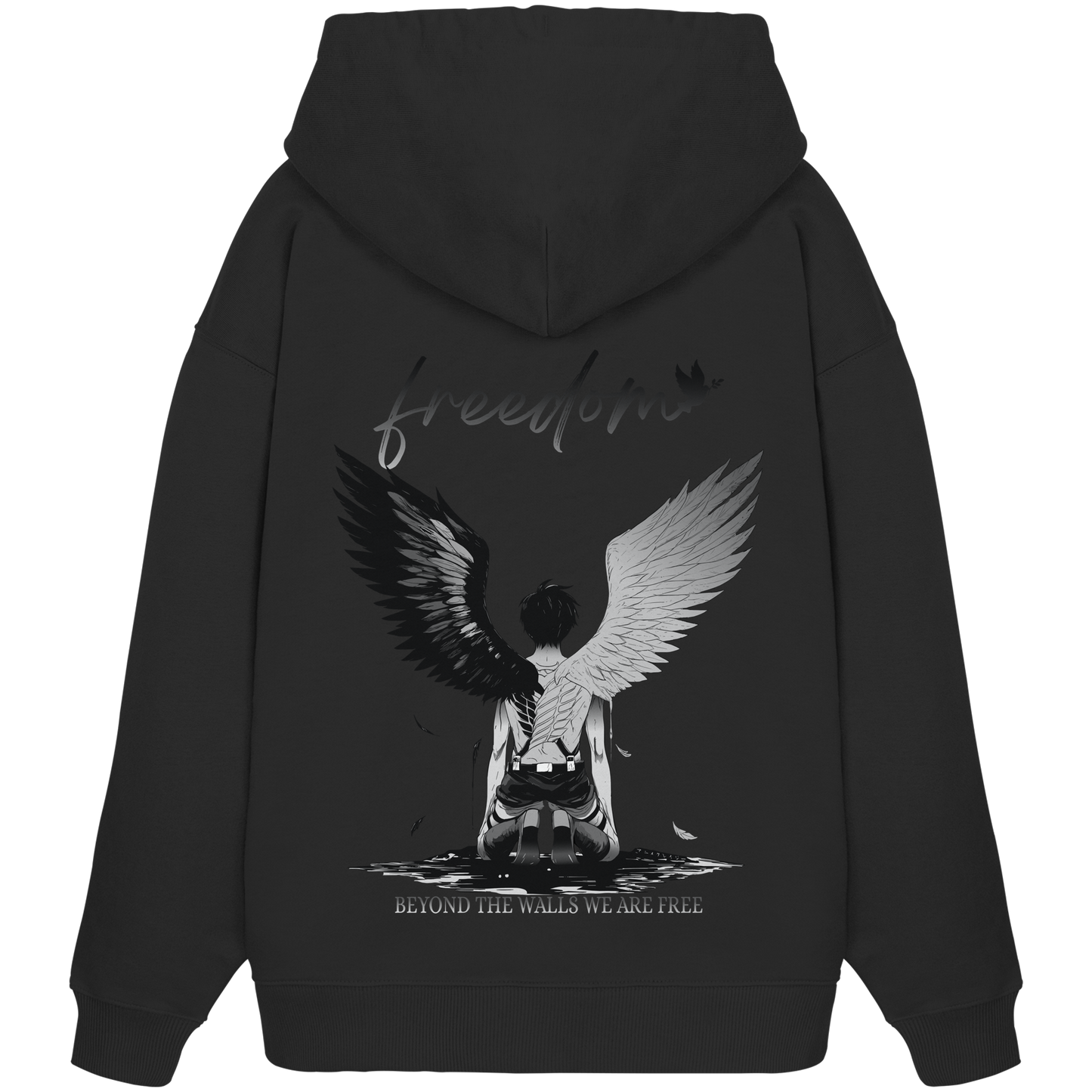 "Freedom" Back Organic Oversize Hoodie