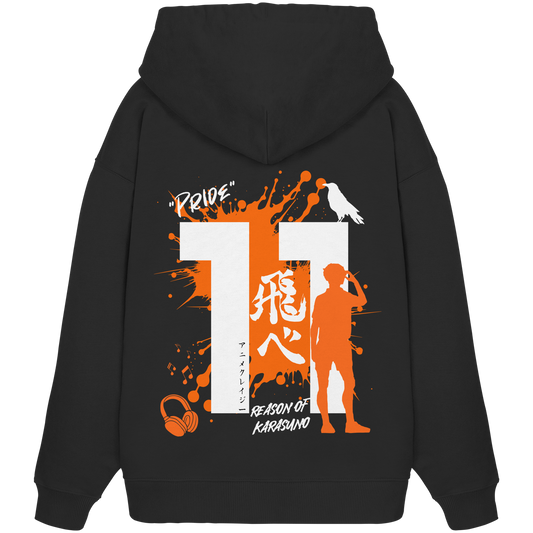 "Pride" Back Black - Organic Oversize Hoodie