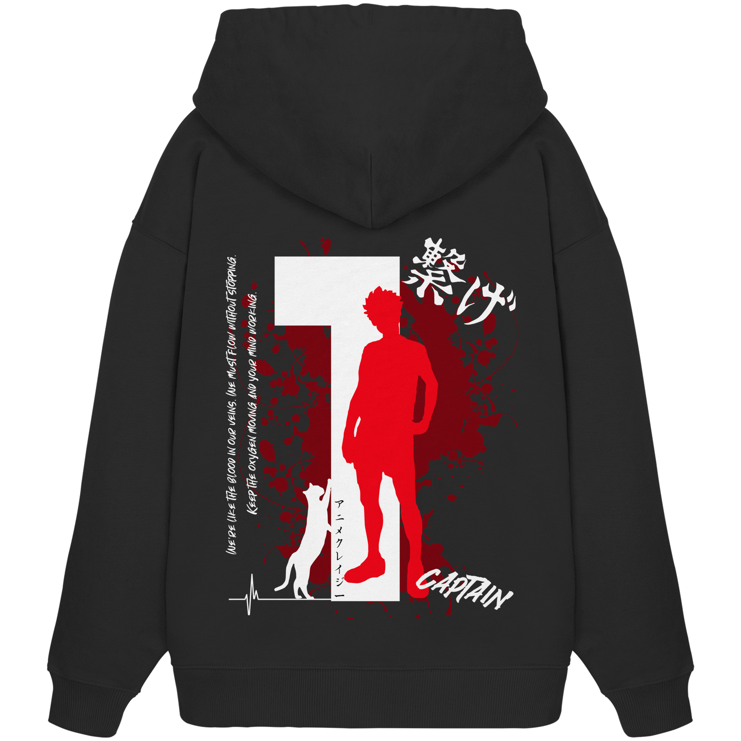 "Captain" Back Organic Oversize Hoodie