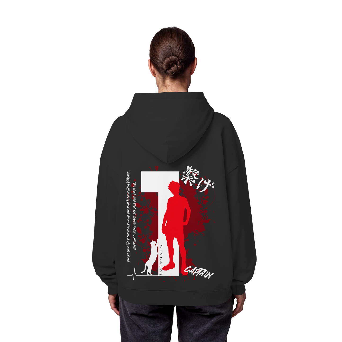 "Captain" Back Organic Oversize Hoodie
