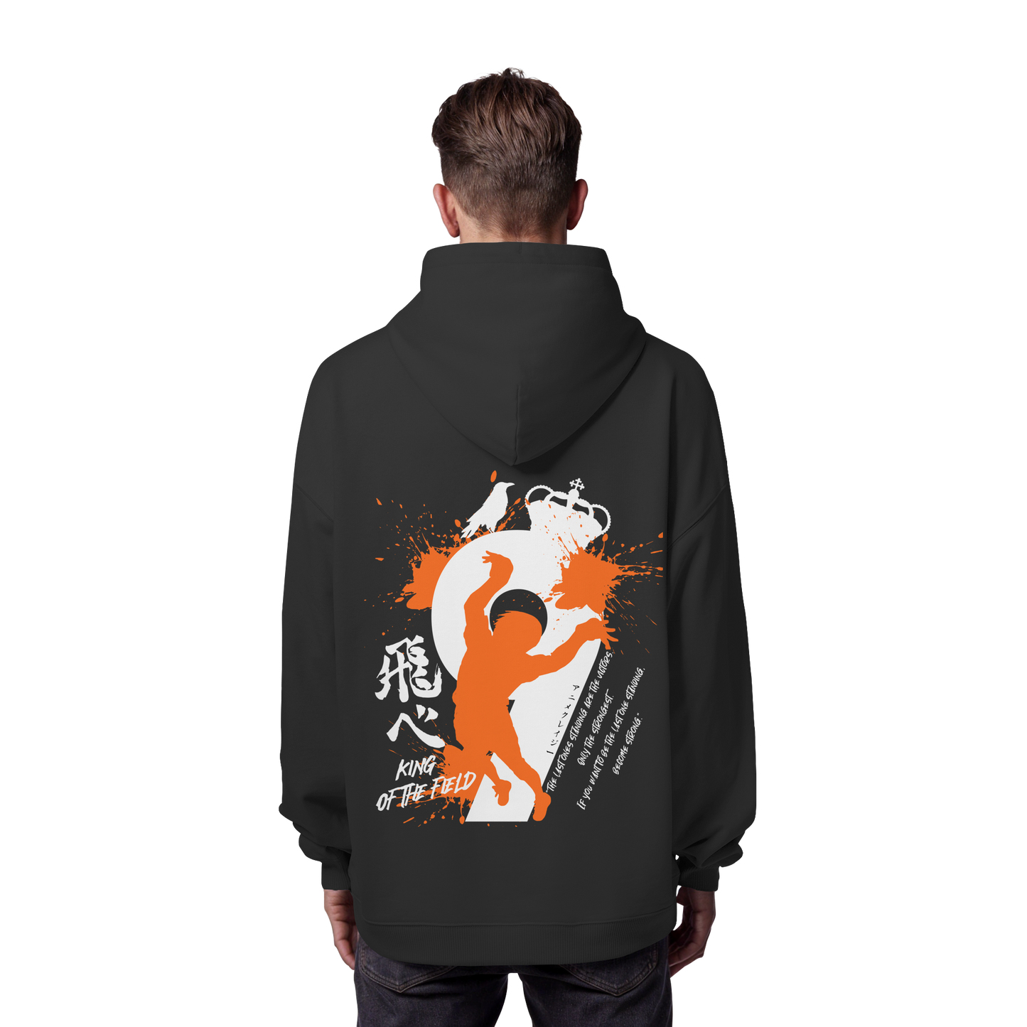 "King Of The Field 2.0" Back Organic Oversize Hoodie