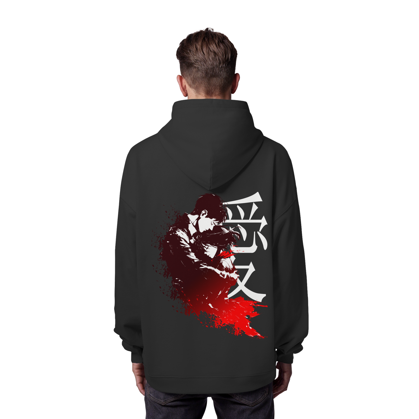 "Bound by Fate" Back Organic Oversize Hoodie