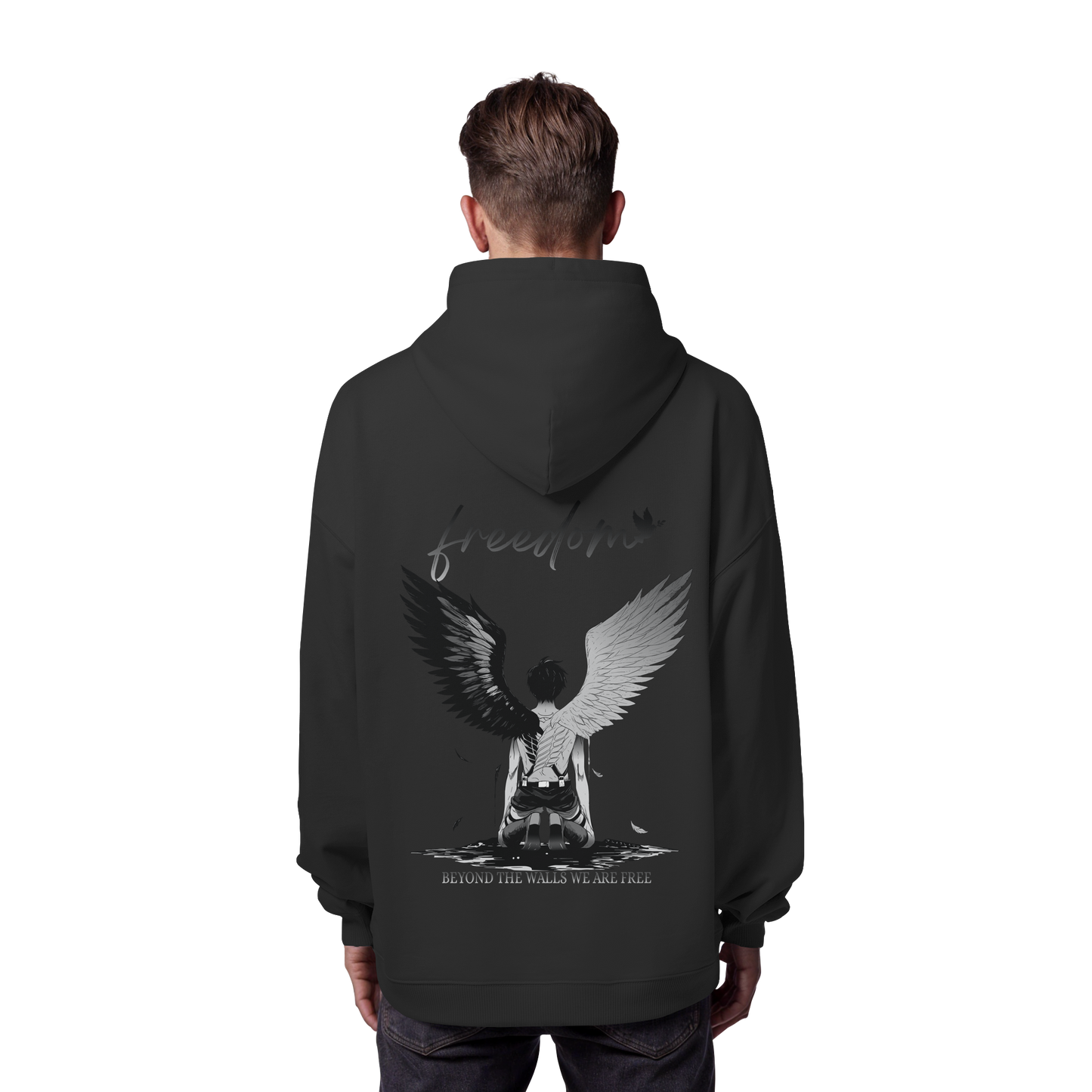 "Freedom" Back Organic Oversize Hoodie