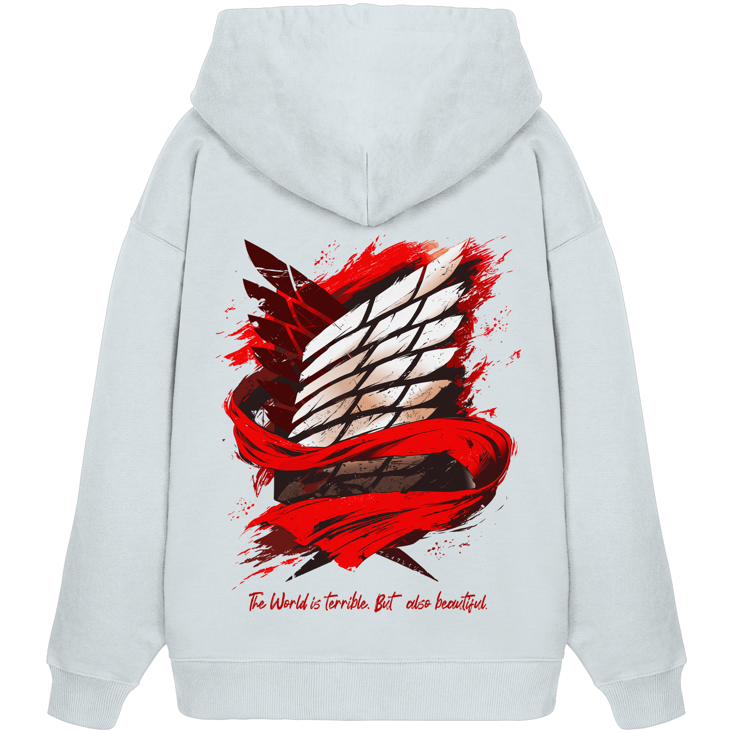 "Verbundenheit" Back Organic Oversize Hoodie