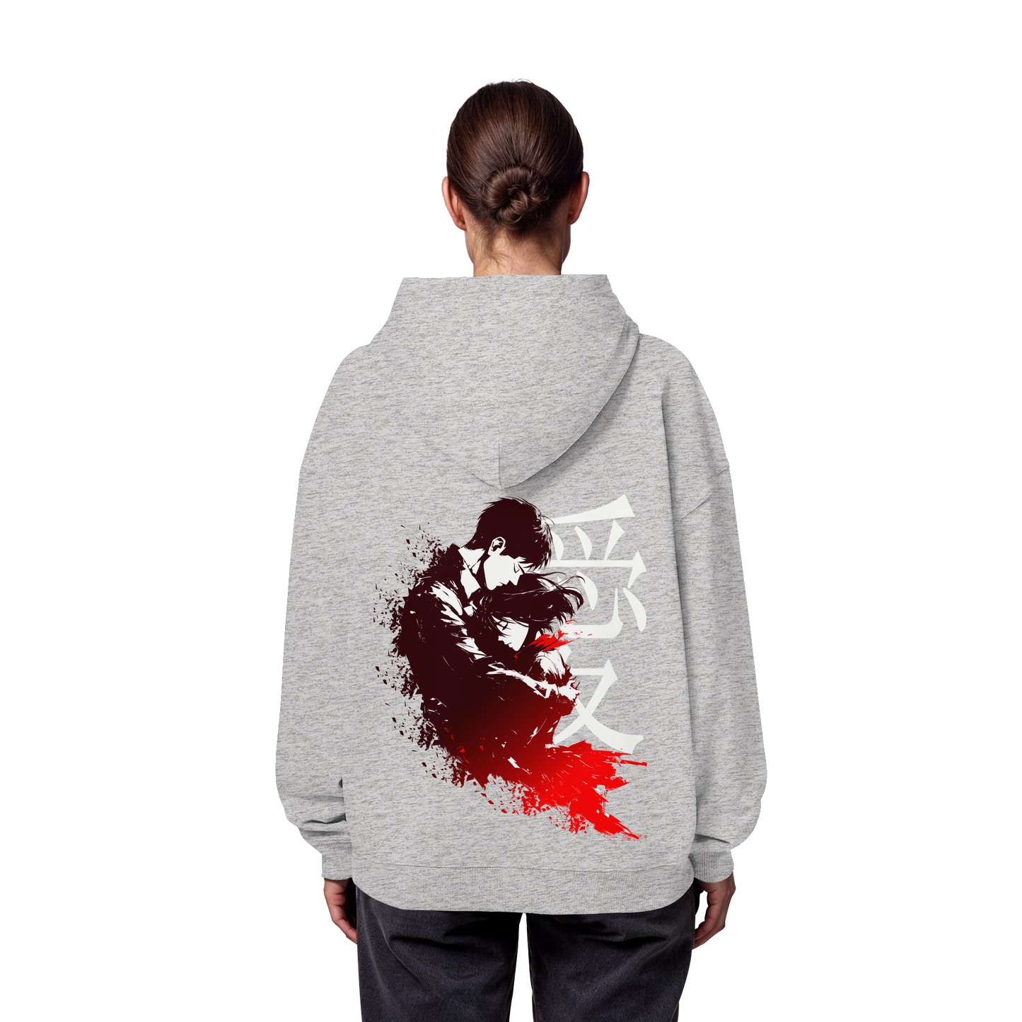 "Bound by Fate" Back Organic Oversize Hoodie