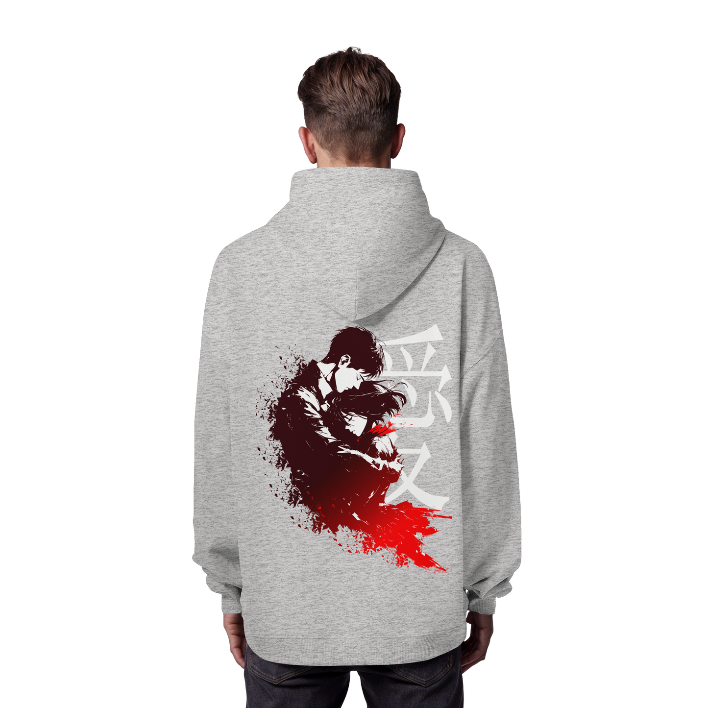 "Bound by Fate" Back Organic Oversize Hoodie