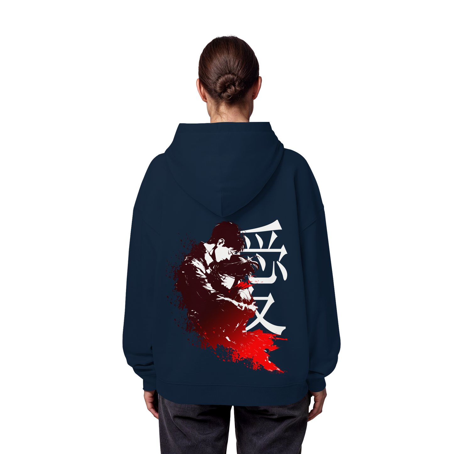 "Bound by Fate" Back Organic Oversize Hoodie