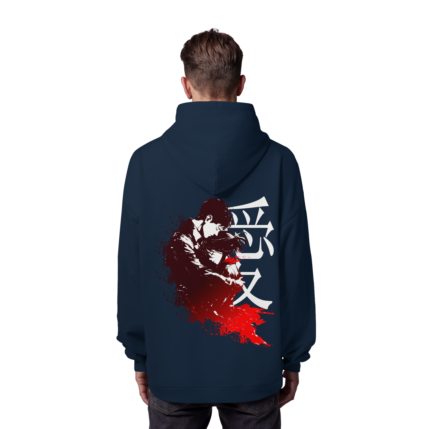 "Bound by Fate" Back Organic Oversize Hoodie