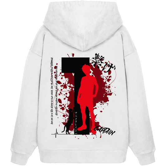 "Captain" Back Organic Oversize Hoodie