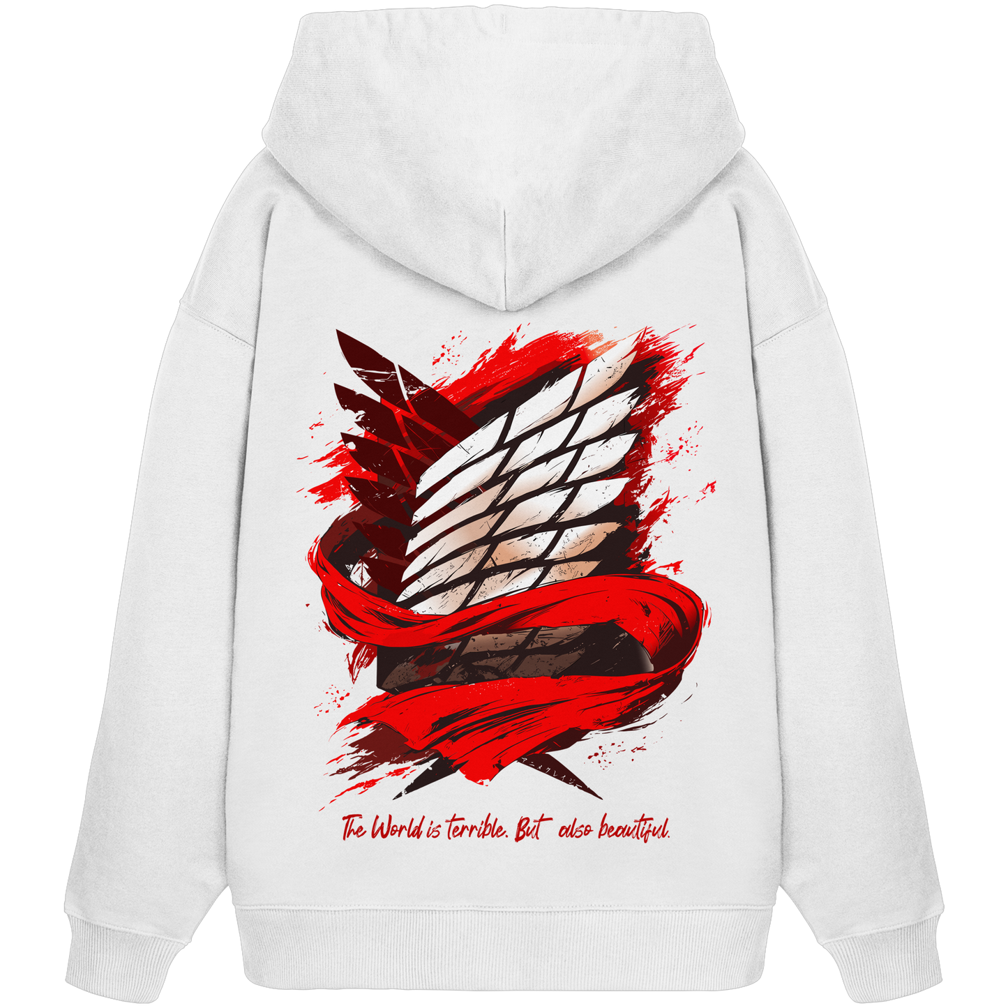 "Verbundenheit" Back Organic Oversize Hoodie