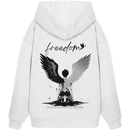 "Freedom" Back Organic Oversize Hoodie