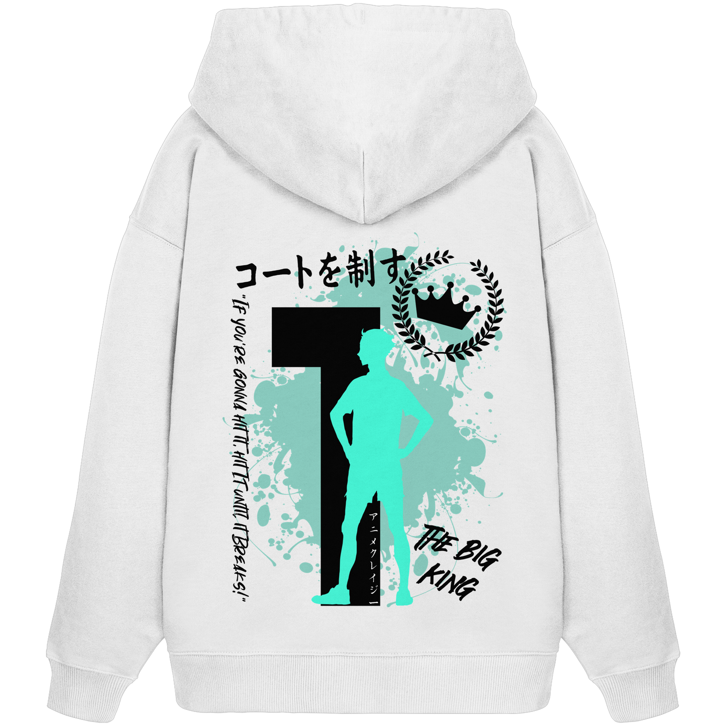 "The Big King" Back Organic Oversize Hoodie