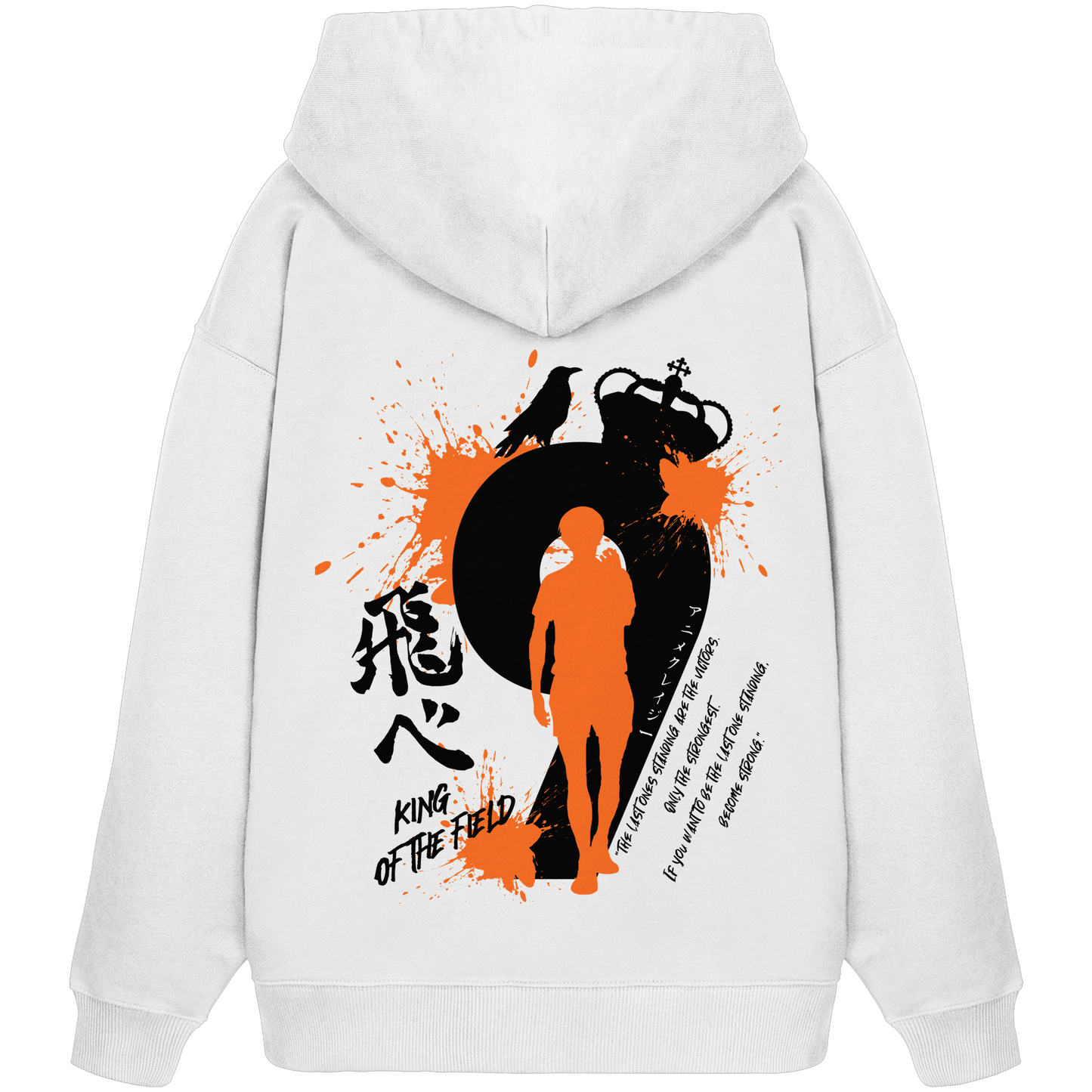 "King Of The Field" Back Organic Oversize Hoodie