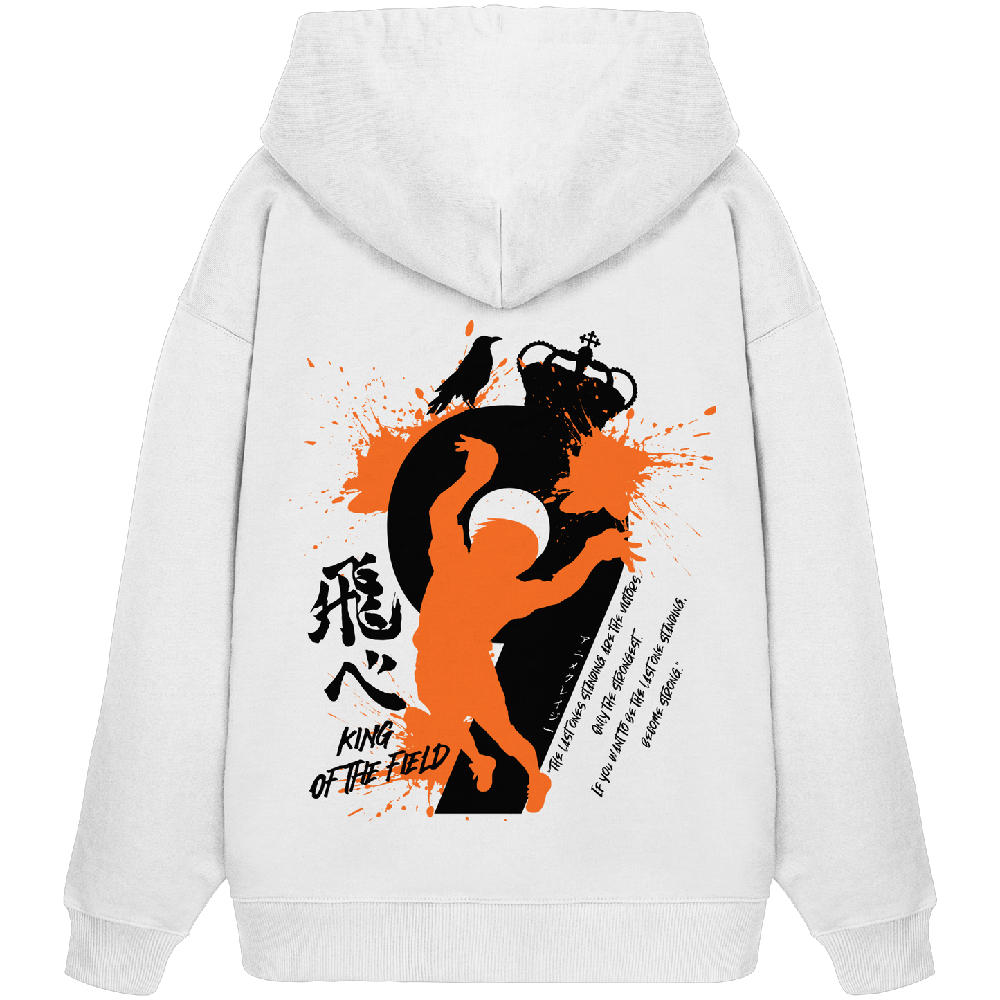 "King Of The Field 2.0" Back Organic Oversize Hoodie