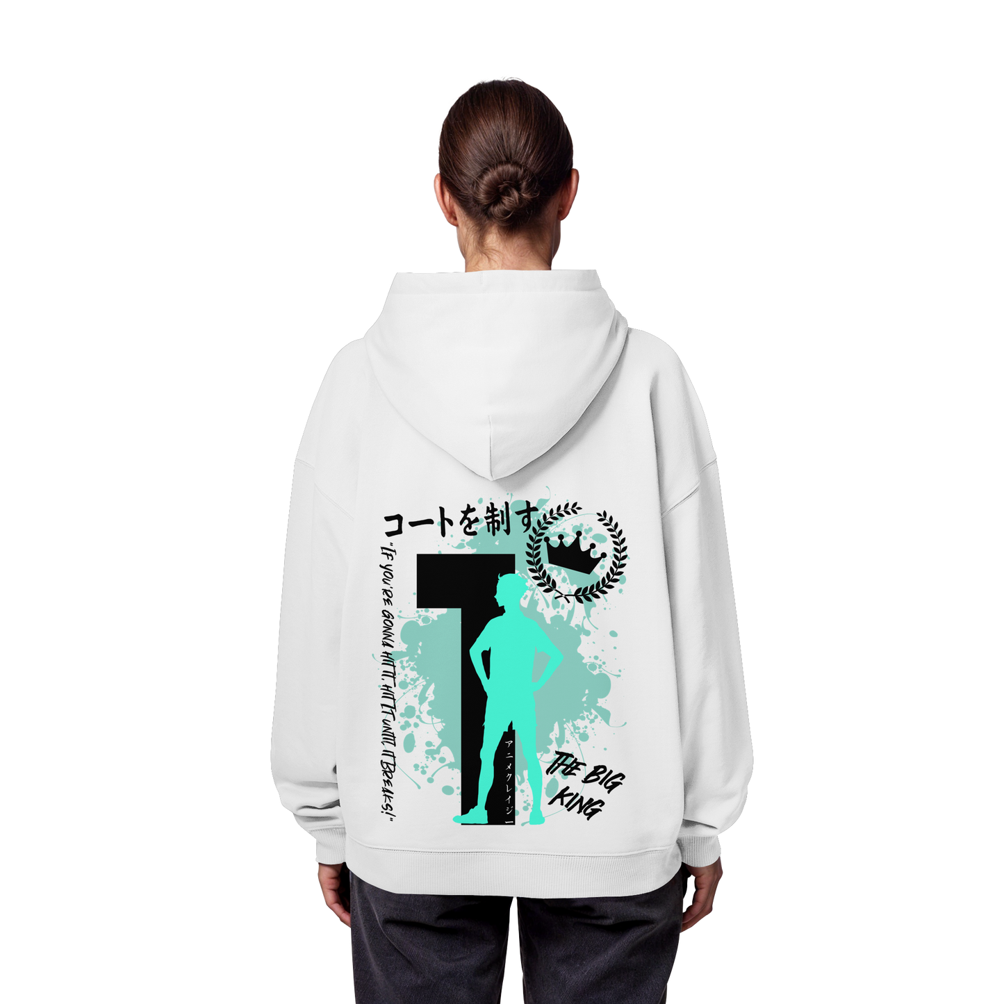 "The Big King" Back Organic Oversize Hoodie