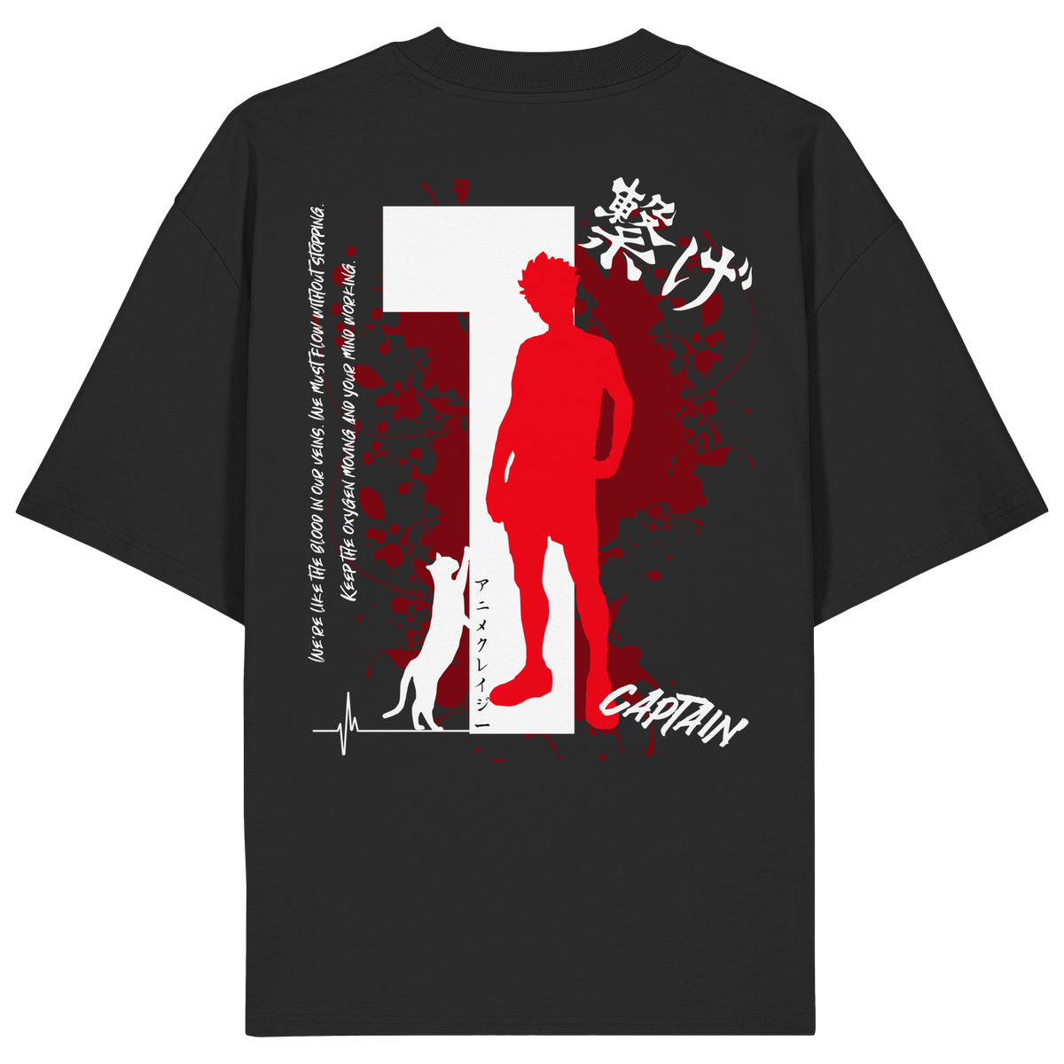 "Captain" Back Organic Oversize Shirt