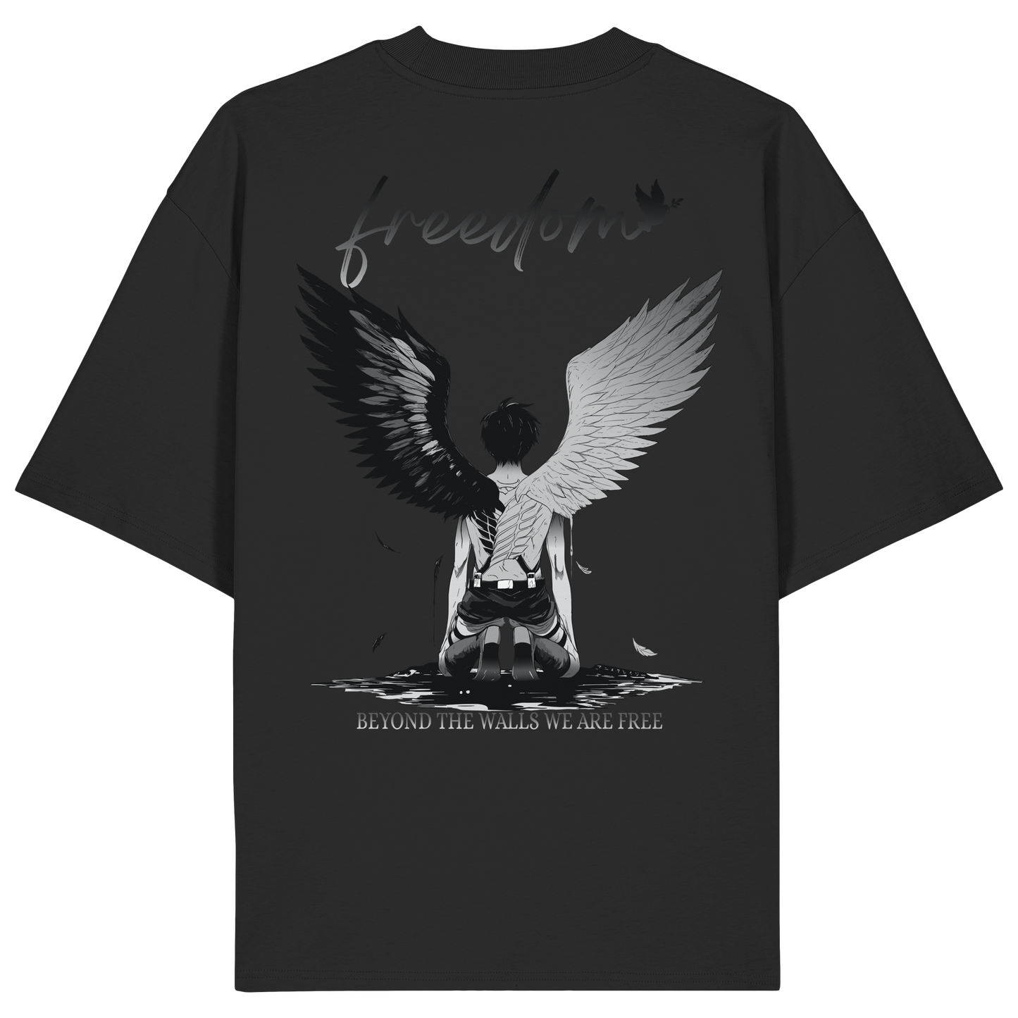 "Freedom" Back Organic Oversized Shirt