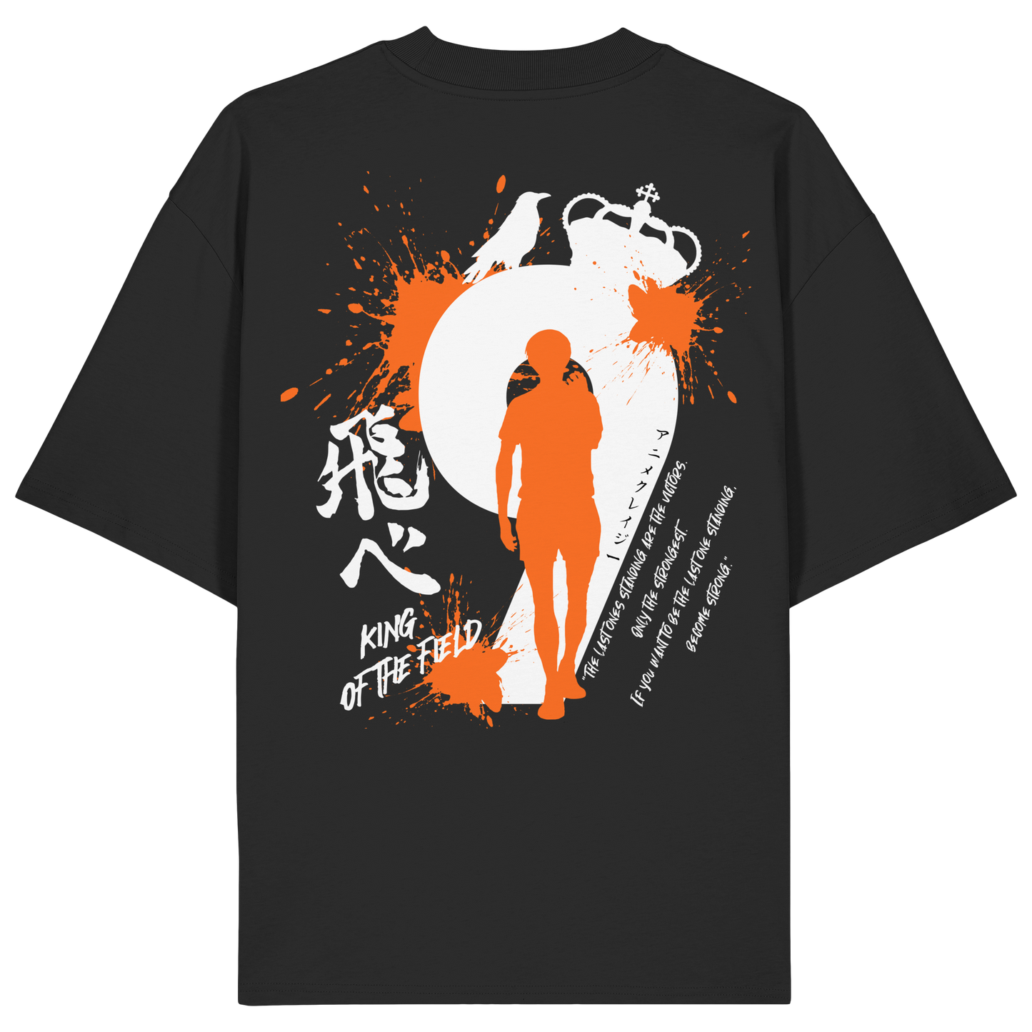 "King Of The Field" Back Organic Oversize Shirt