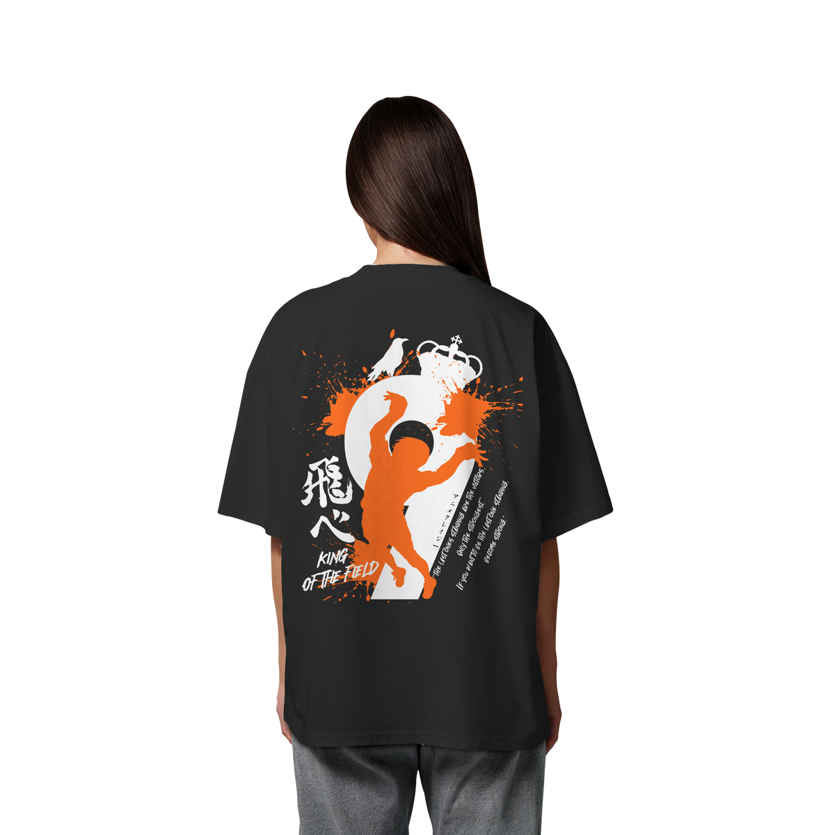 "King Of The Field 2.0" Back Organic Oversize Shirt