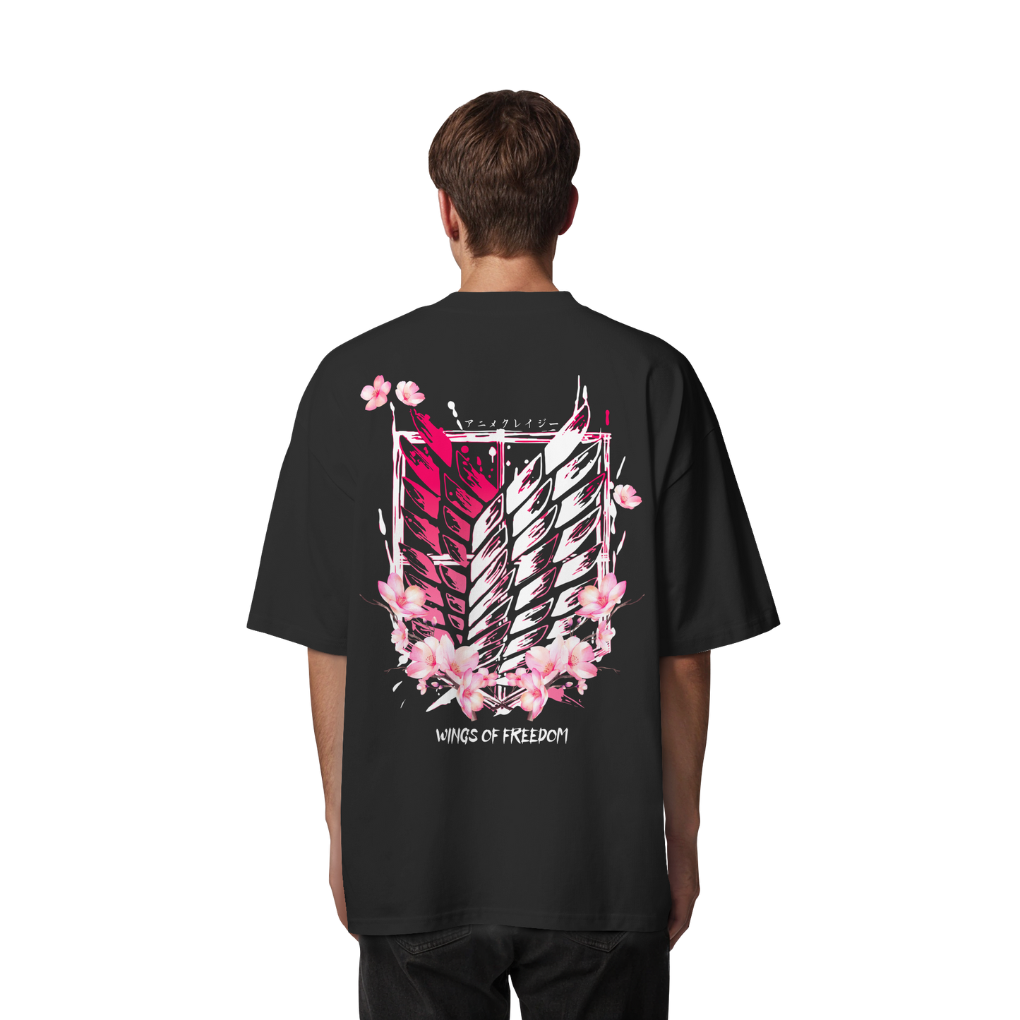 "Petals of Liberation“ Back Organic Oversized Shirt
