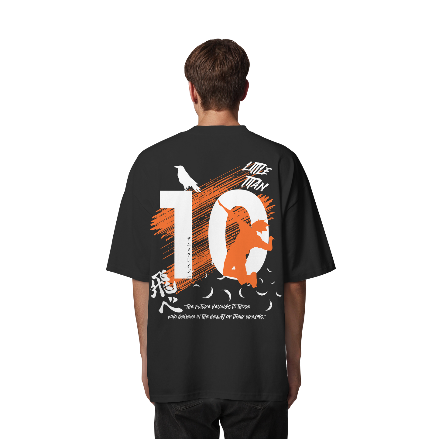"Little Titan" Back Organic Oversize Shirt