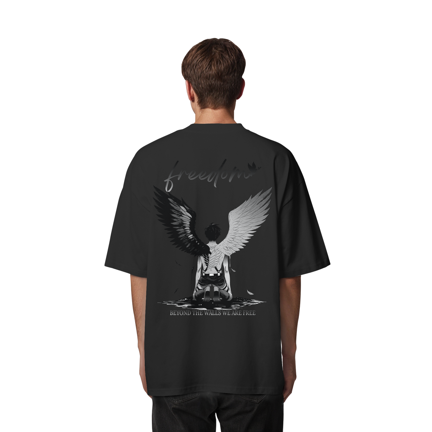 "Freedom" Back Organic Oversized Shirt