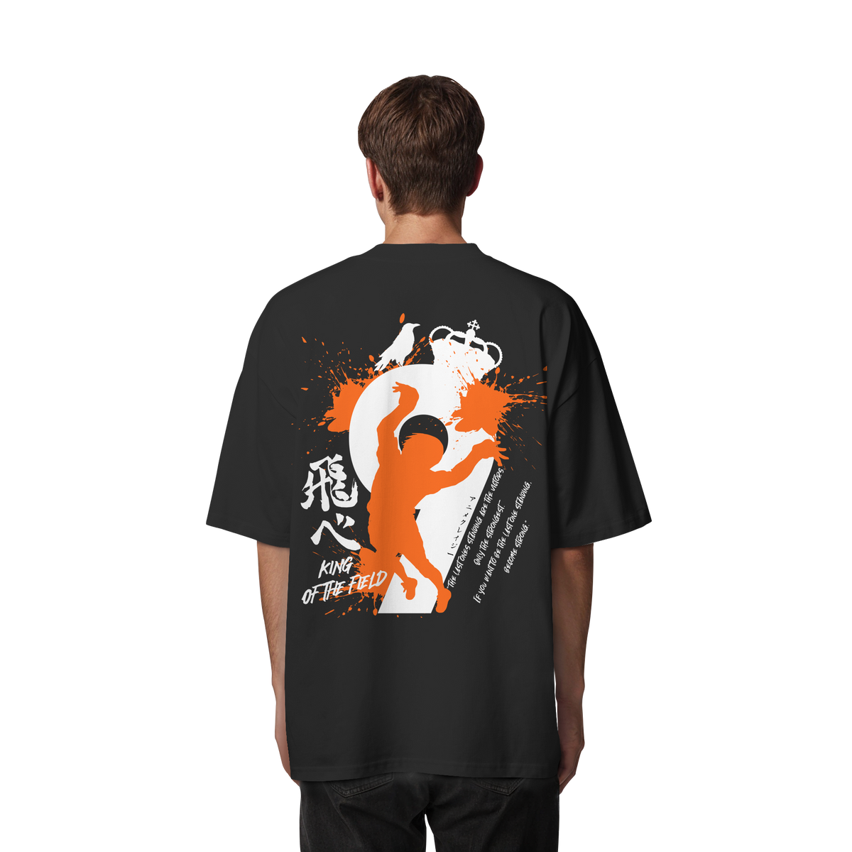 "King Of The Field 2.0" Back Organic Oversize Shirt