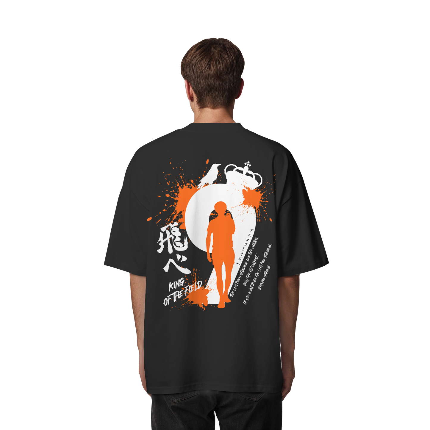 "King Of The Field" Back Organic Oversize Shirt
