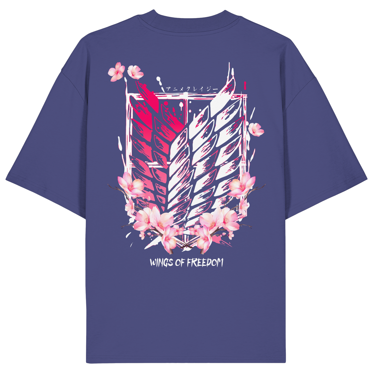 "Petals of Liberation“ Back Organic Oversized Shirt