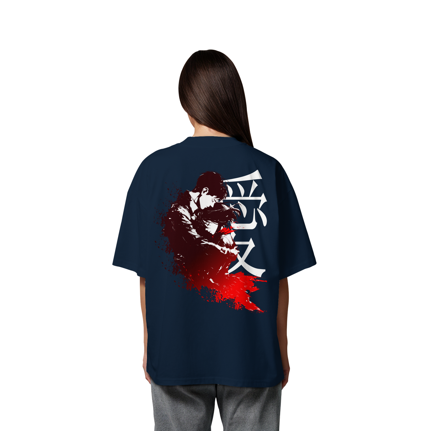 "Bound by Fate" Back Organic Oversized Shirt