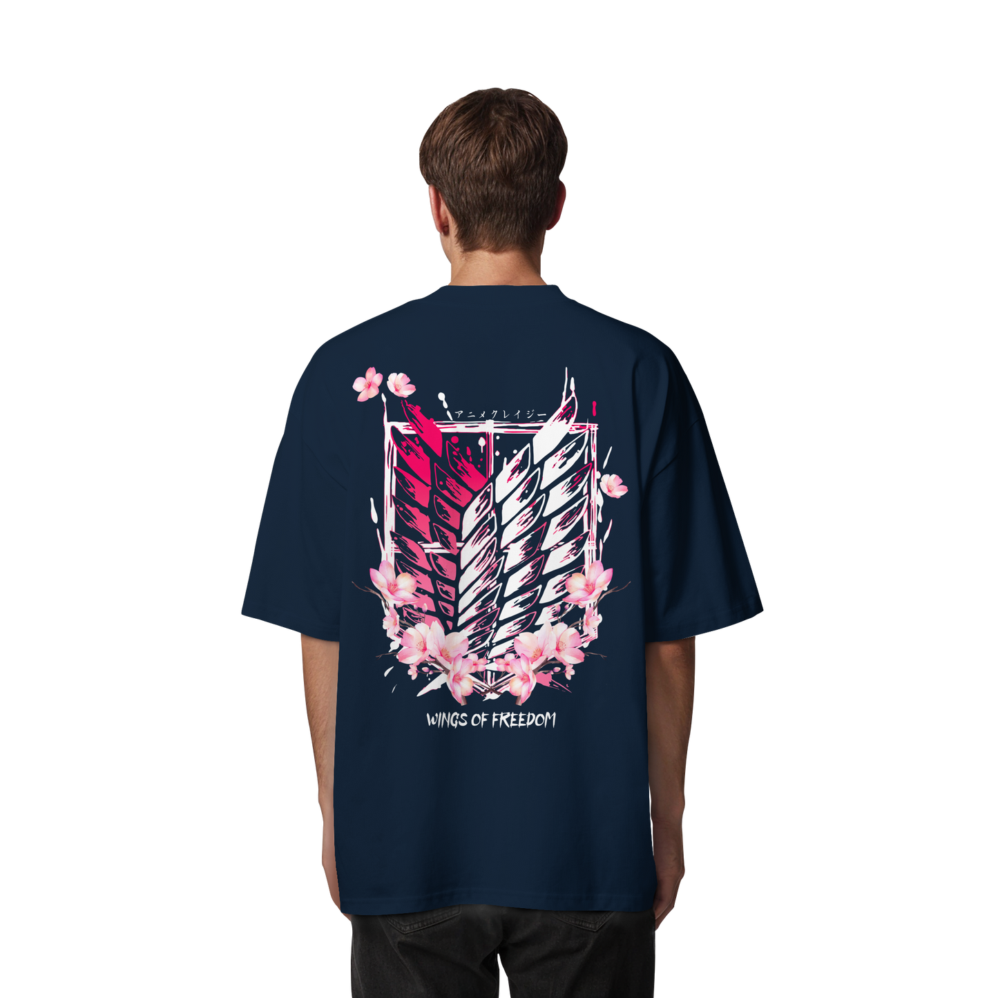 "Petals of Liberation“ Back Organic Oversized Shirt