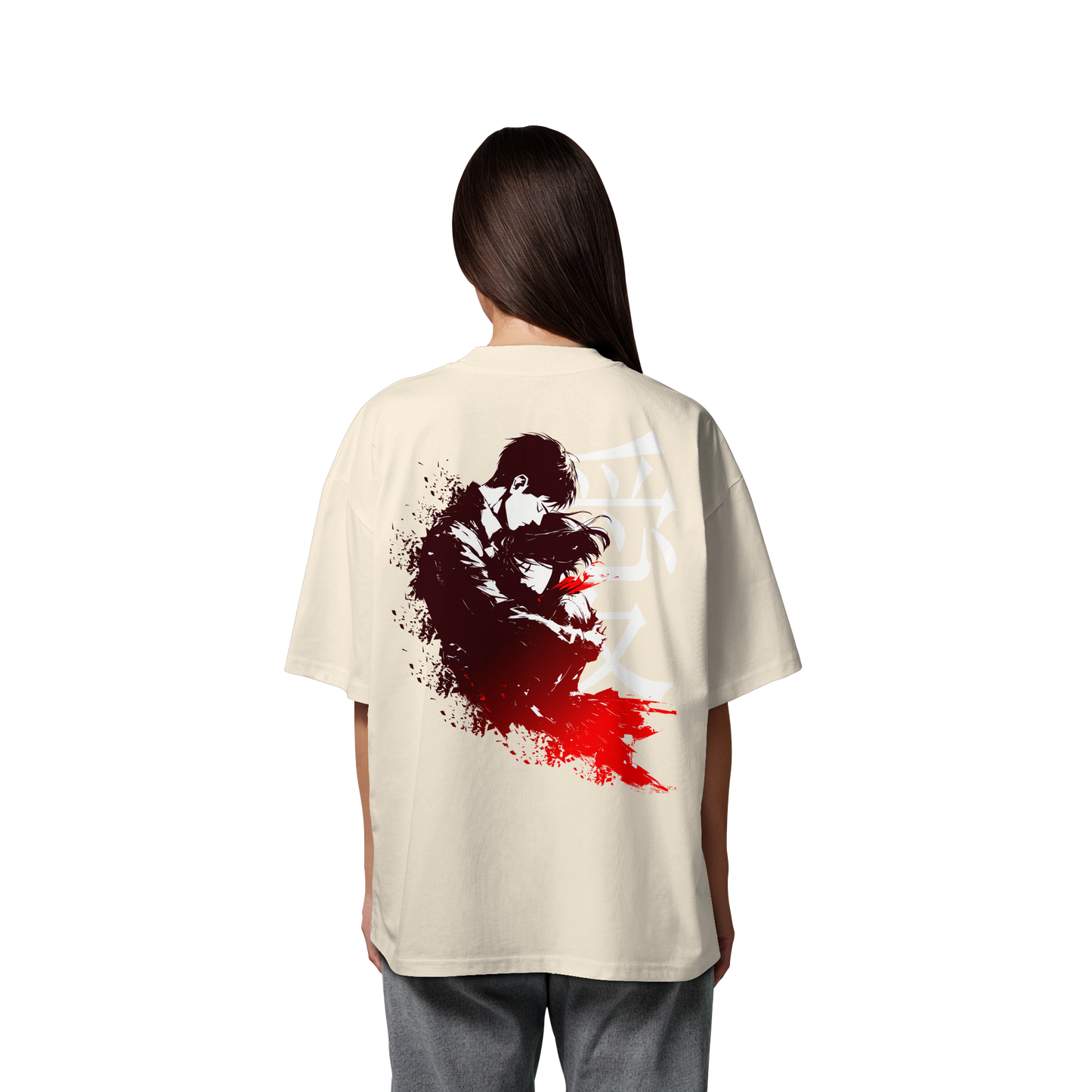 "Bound by Fate" Back Organic Oversized Shirt