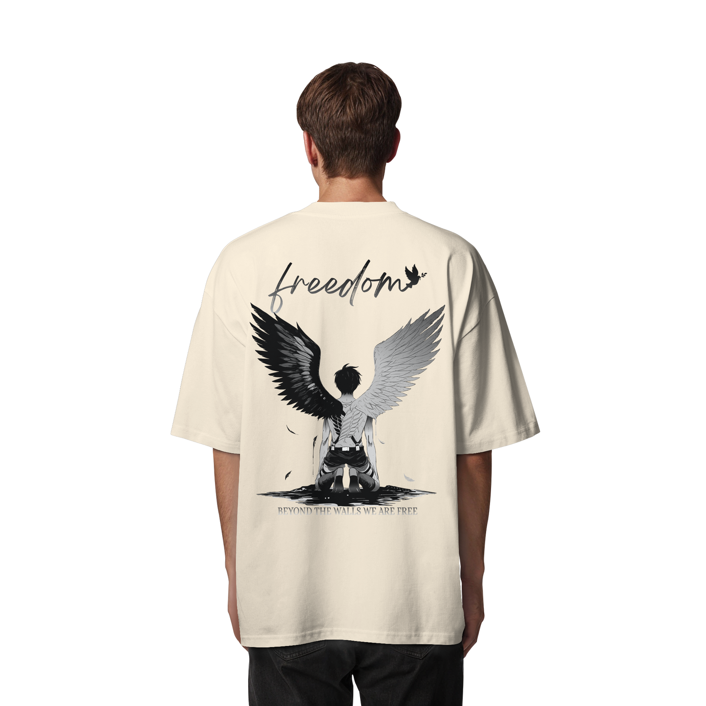"Freedom" Back Organic Oversized Shirt
