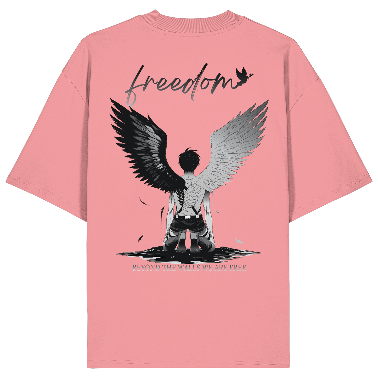 "Freedom" Back Organic Oversized Shirt