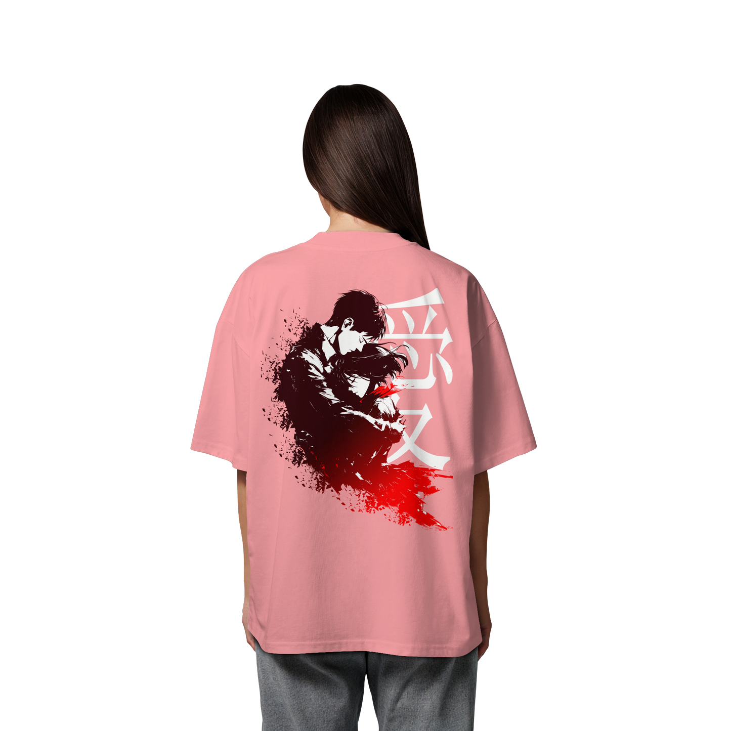 "Bound by Fate" Back Organic Oversized Shirt