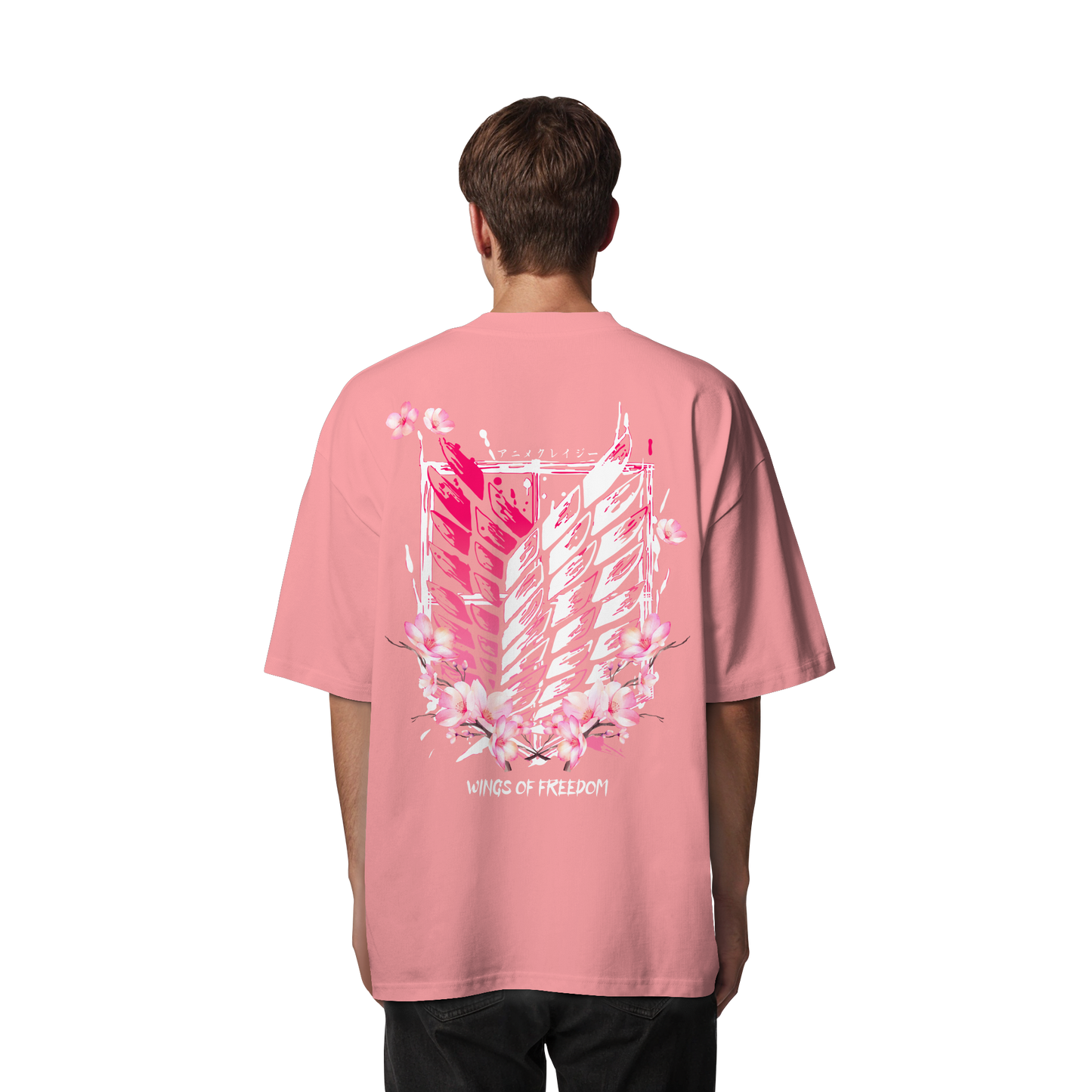 "Petals of Liberation“ Back Organic Oversized Shirt