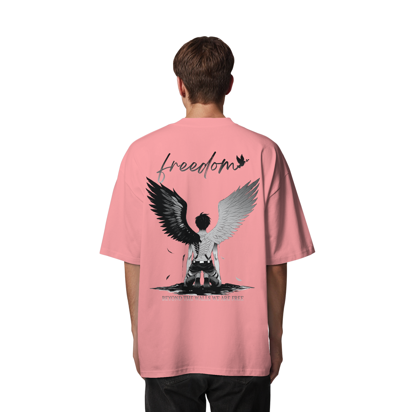 "Freedom" Back Organic Oversized Shirt