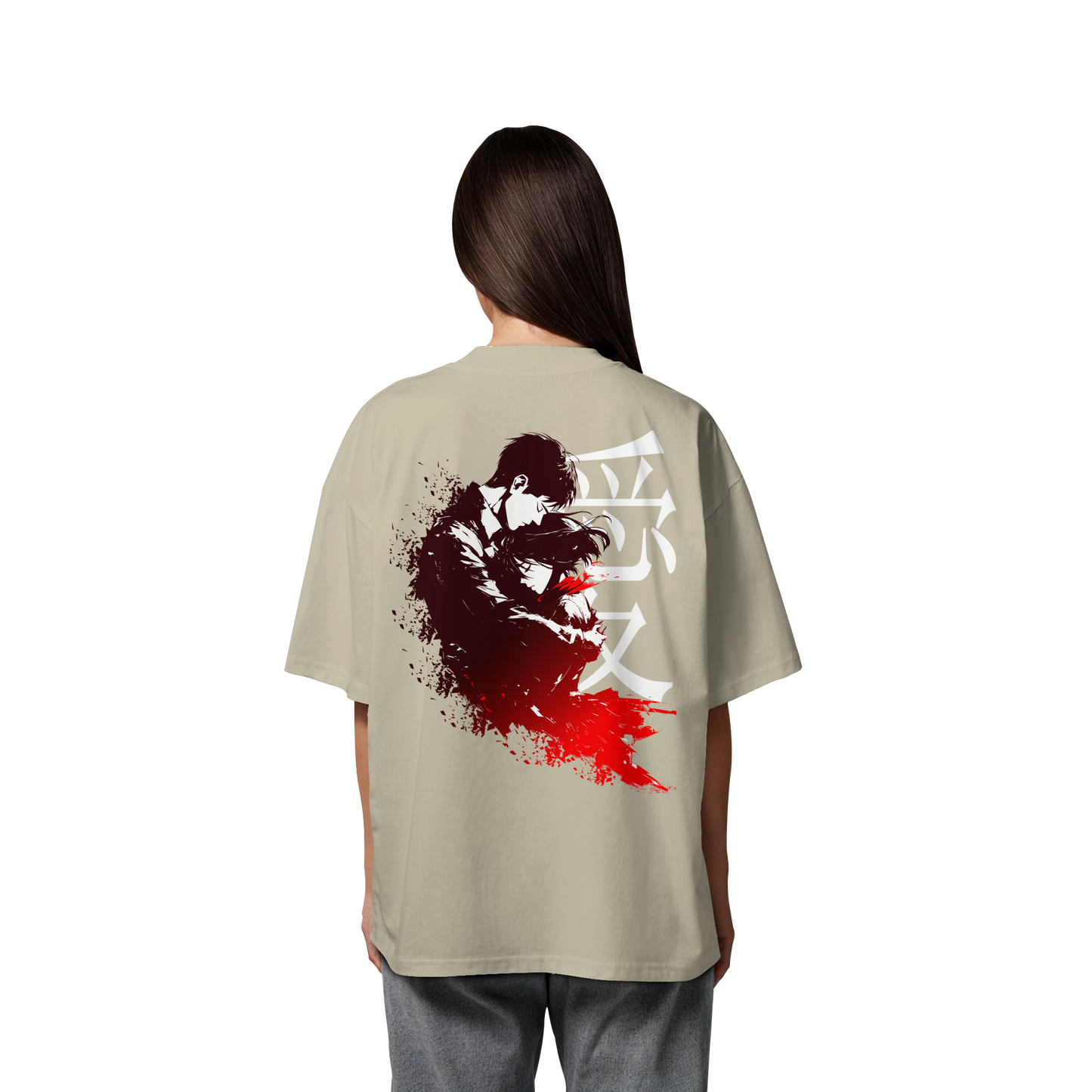 "Bound by Fate" Back Organic Oversized Shirt