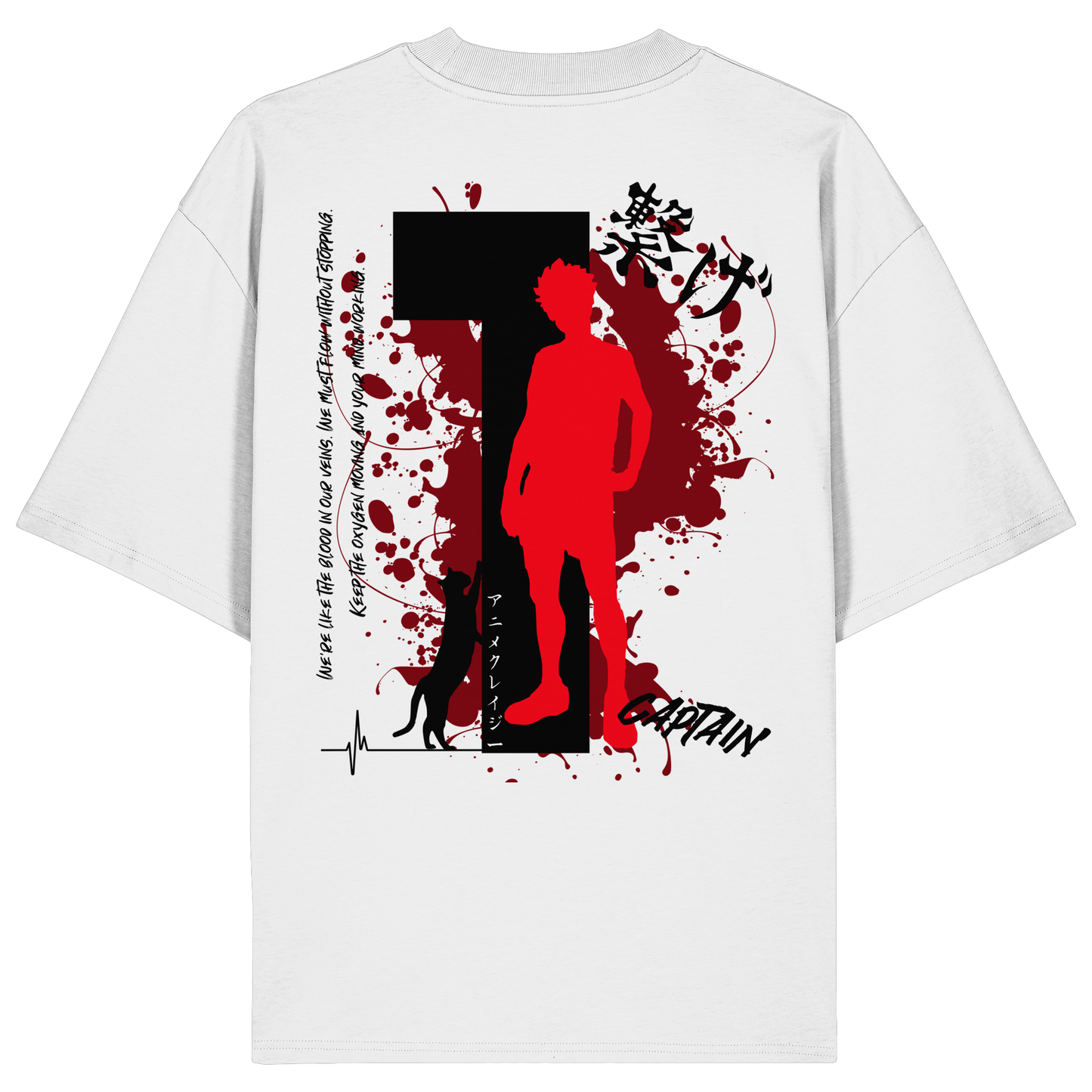 "Captain" Back Organic Oversize Shirt