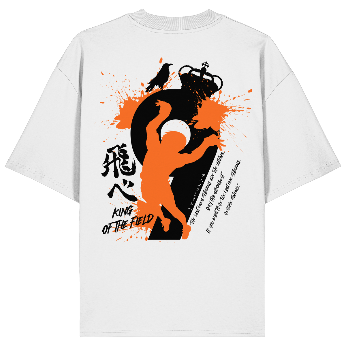 "King Of The Field 2.0" Back Organic Oversize Shirt
