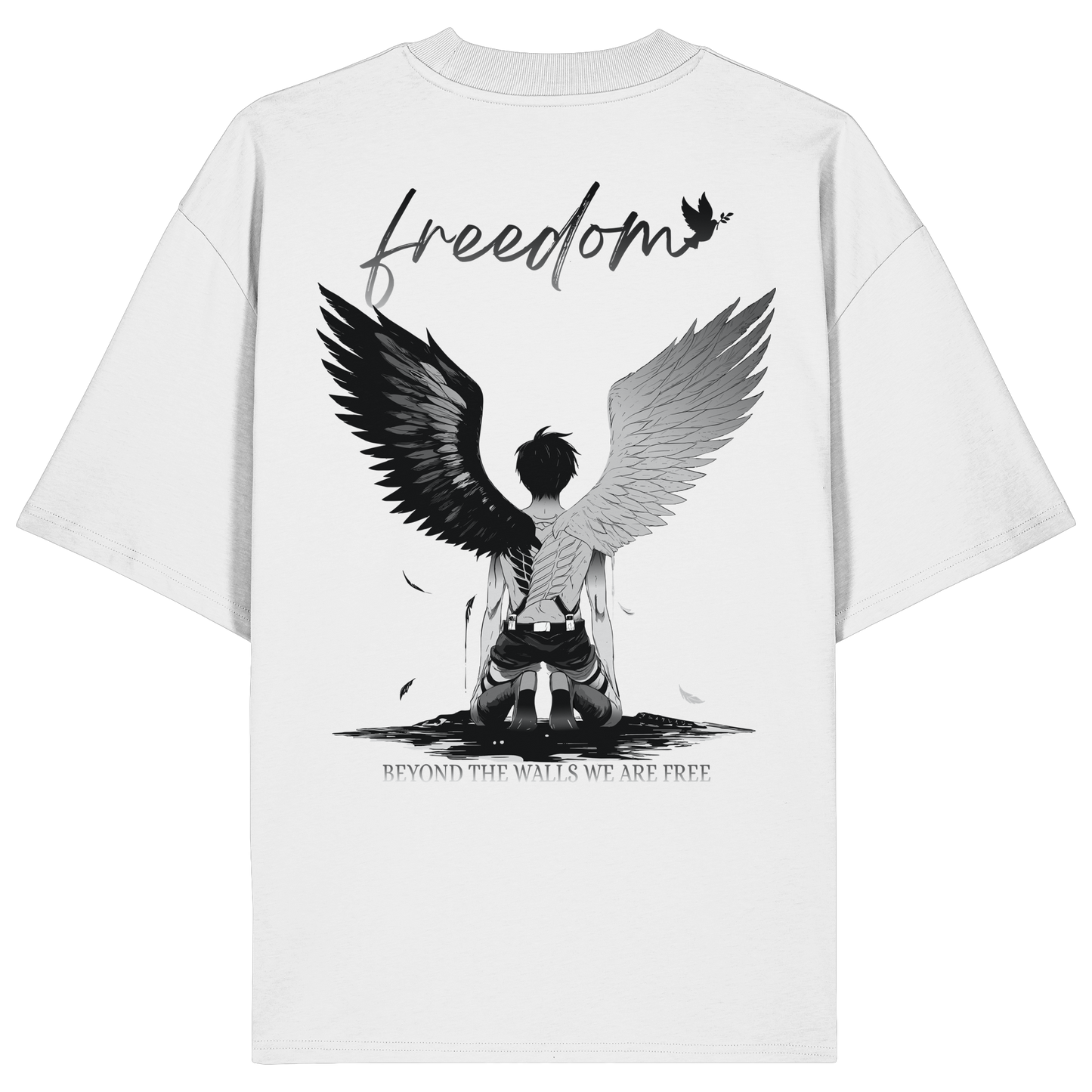 "Freedom" Back Organic Oversized Shirt