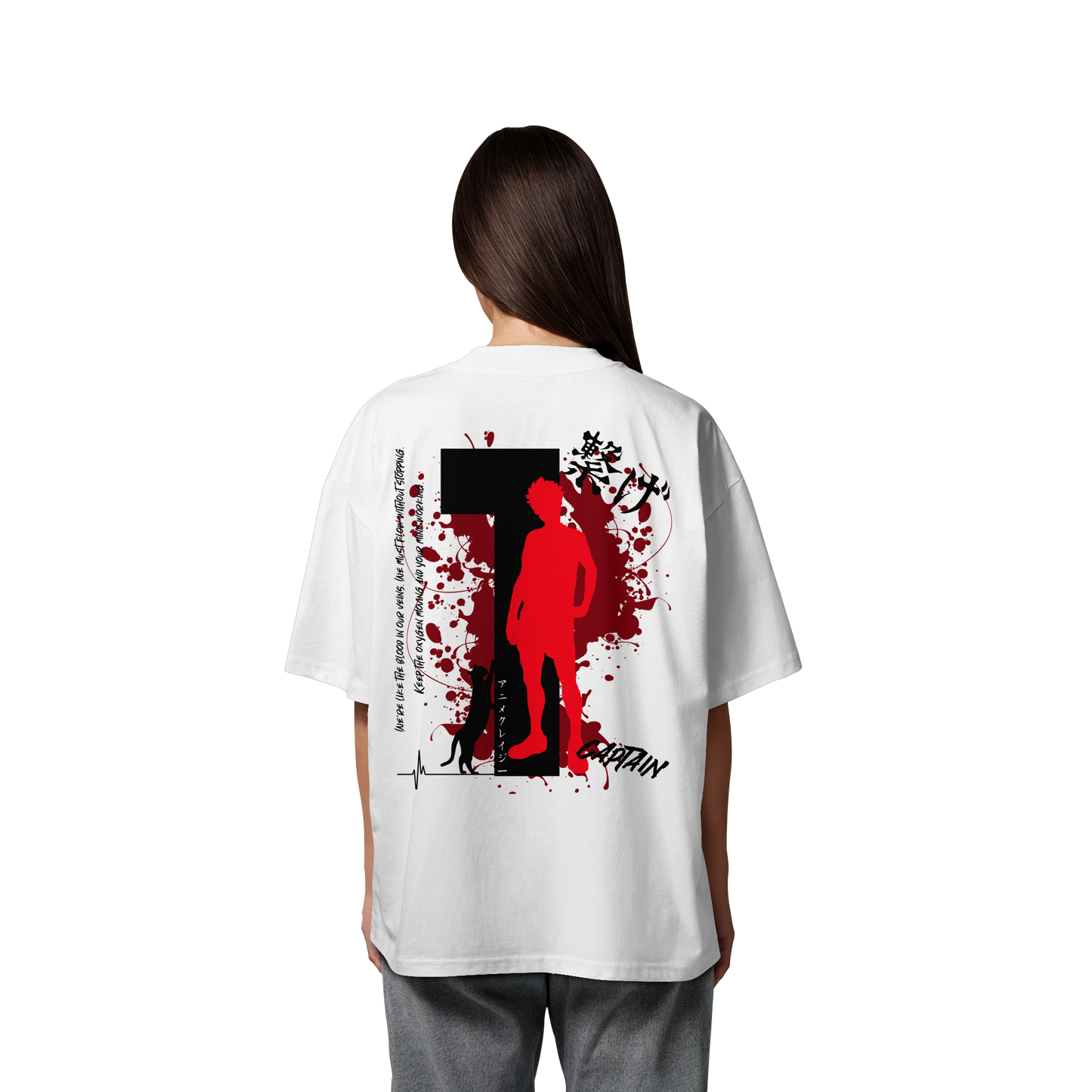 "Captain" Back Organic Oversize Shirt