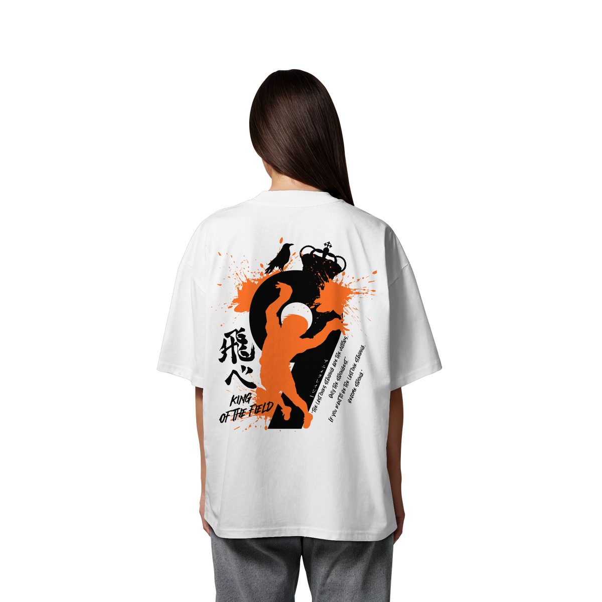 "King Of The Field 2.0" Back Organic Oversize Shirt