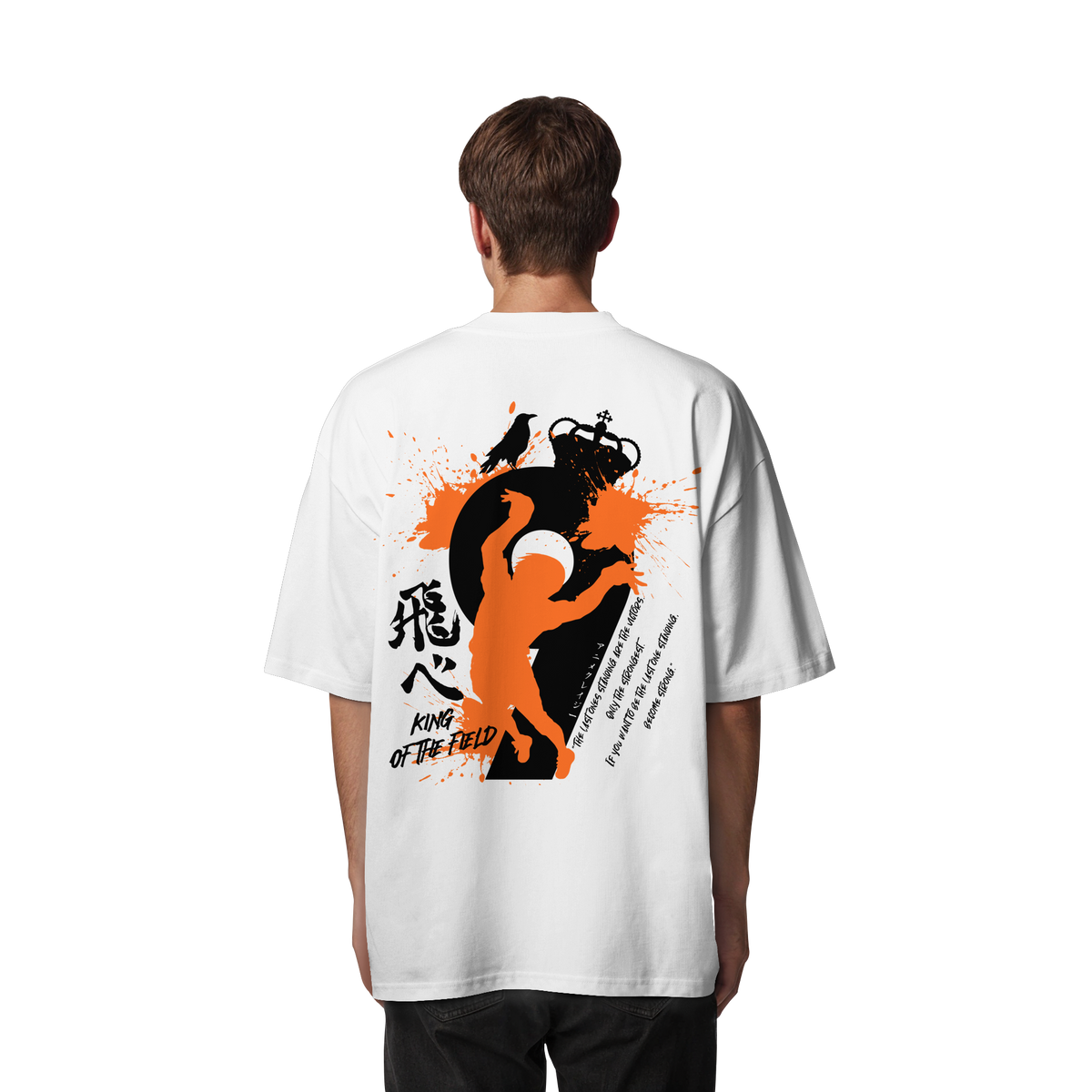 "King Of The Field 2.0" Back Organic Oversize Shirt