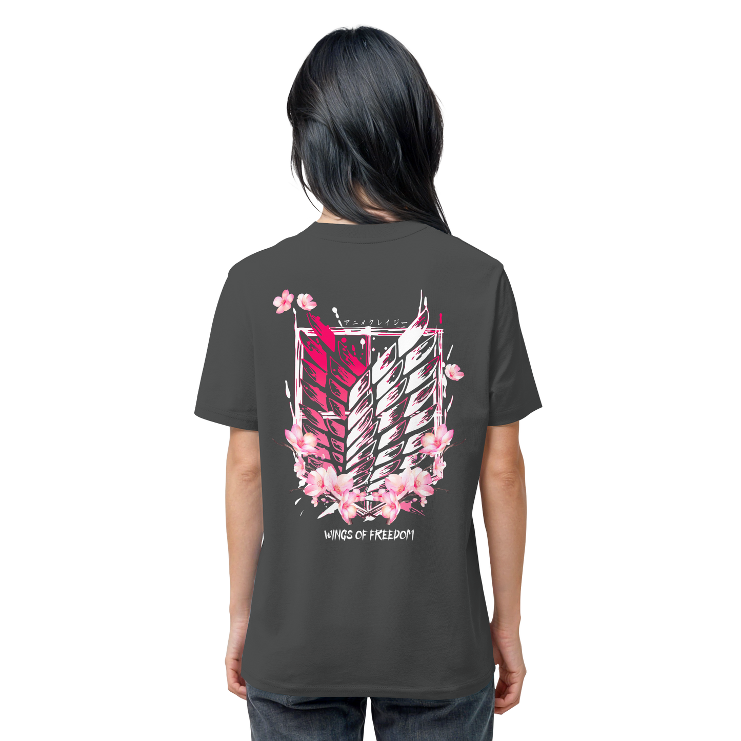"Petals of Liberation“ Back Organic Regular Shirt