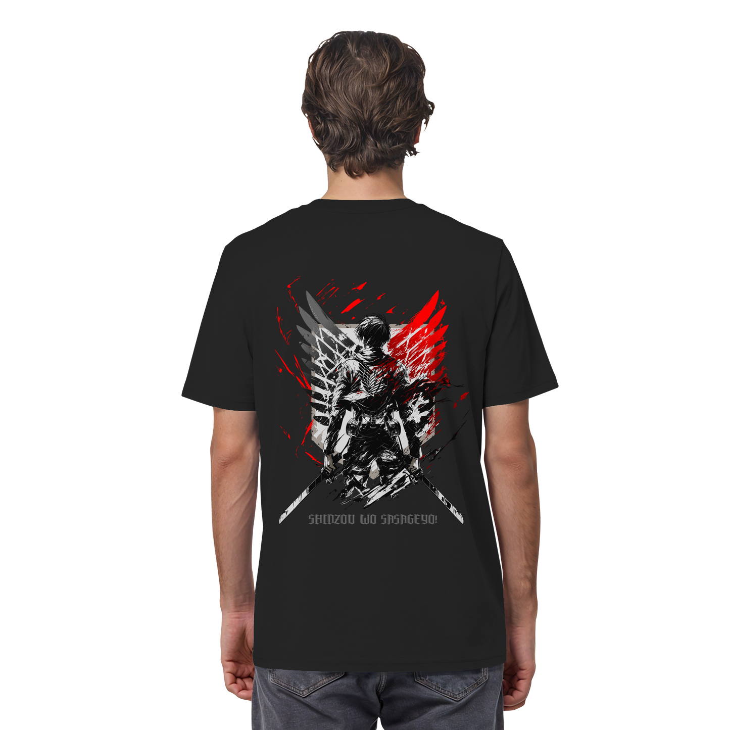 "Wings of Resolve" Back Organic Regular Shirt