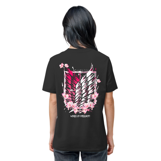 "Petals of Liberation“ Back Organic Regular Shirt