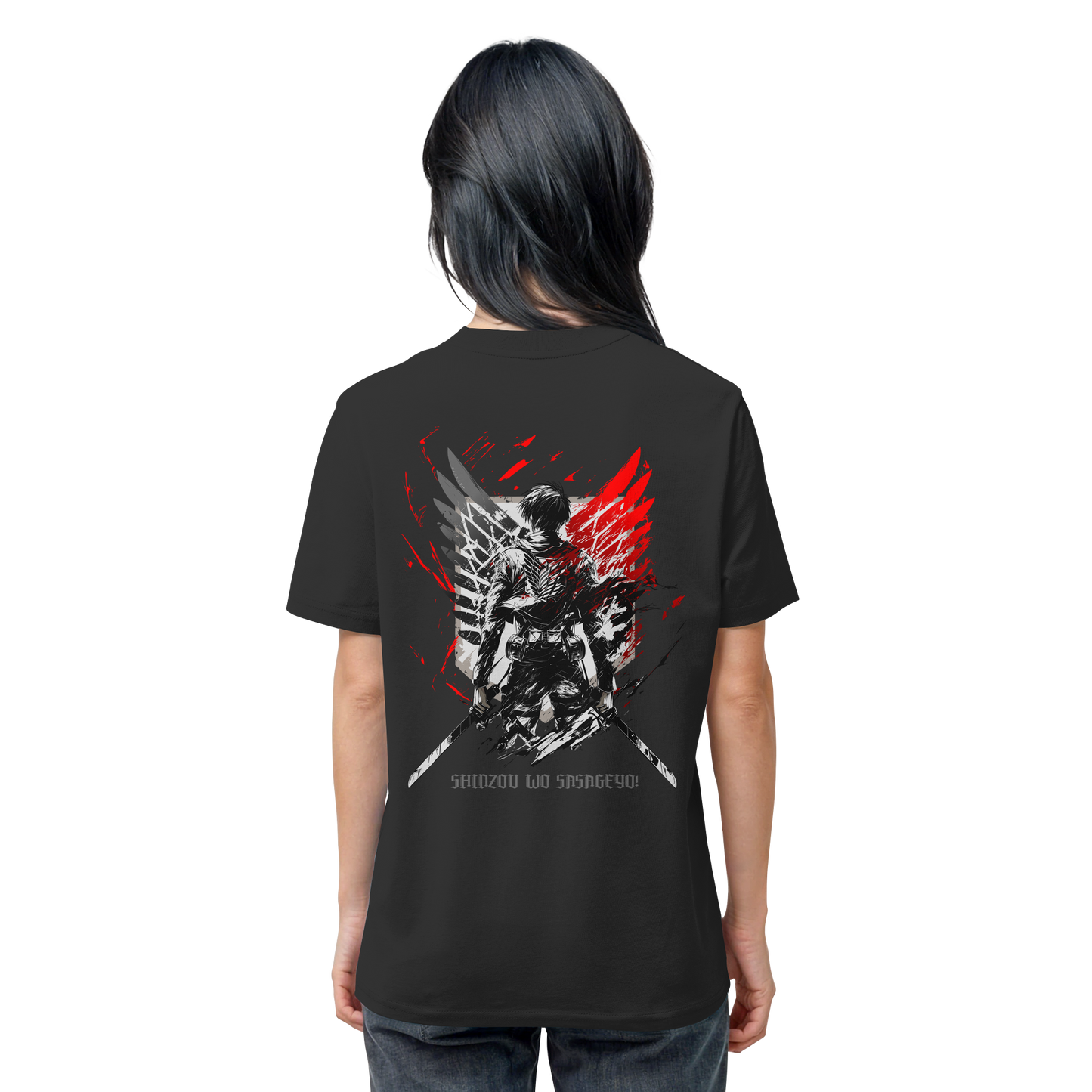 "Wings of Resolve" Back Organic Regular Shirt