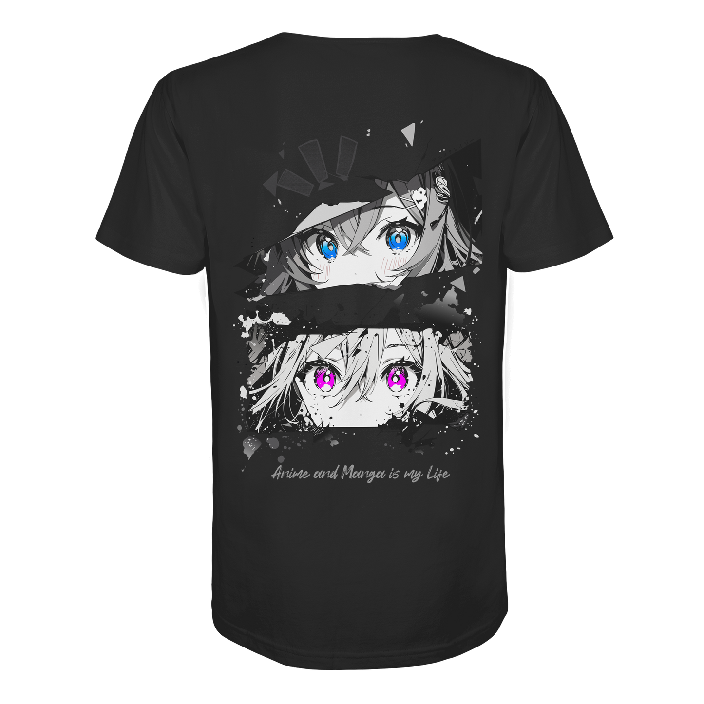 "Anime Eyes" Back Regular Organic Shirt
