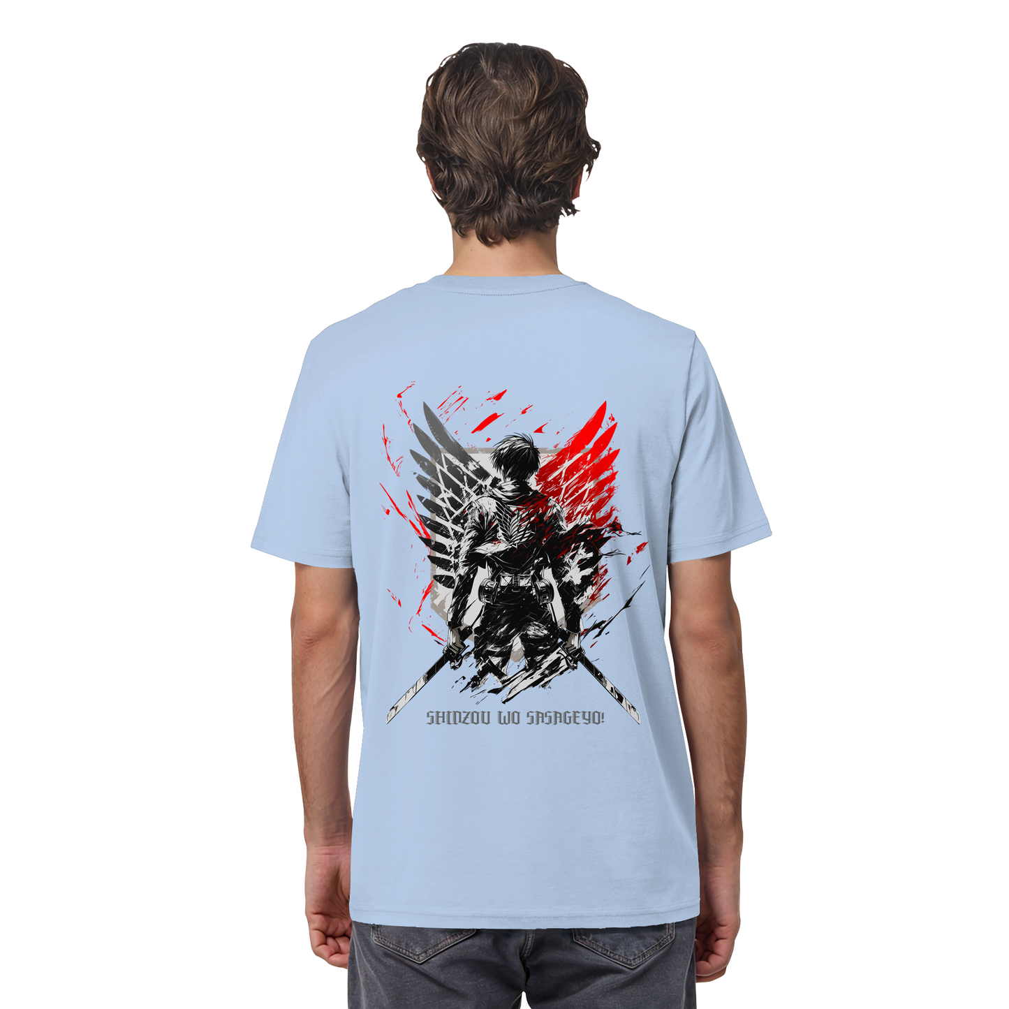 "Wings of Resolve" Back Organic Regular Shirt